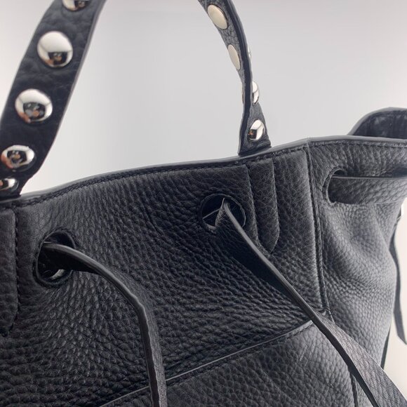 Rebecca Minkoff Black Pebbled Leather Julian Backpack main image 7